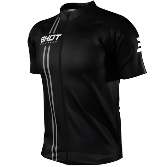Maillot de manga corta SHOT Unlimited Zip Negro