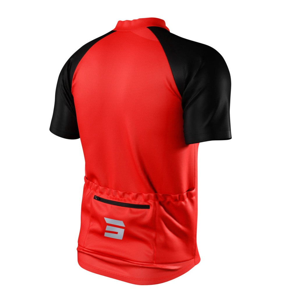 Maillot Manches Courtes SHOT Unlimited Zip Rouge