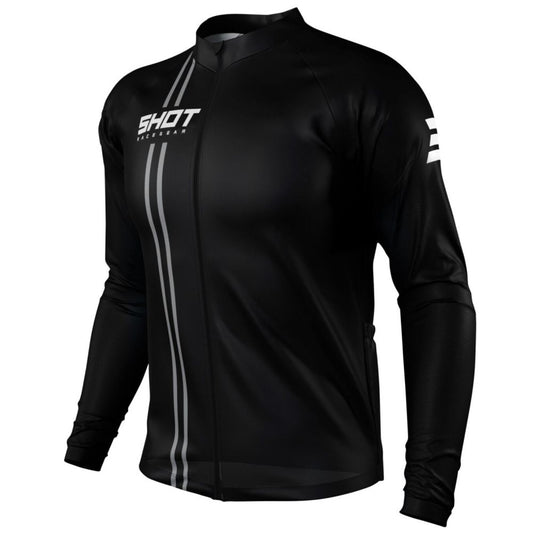 Maillot de Manga Larga SHOT Unlimited Zip Negro
