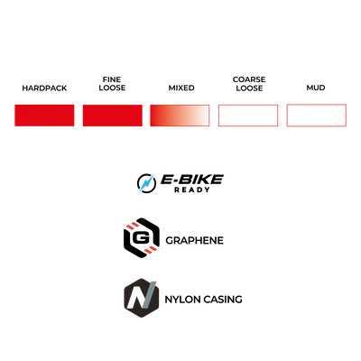 Neumático VITTORIA Martello 29x2.4 Trail Graphene 2.0 Tubeless Ready Soft Black