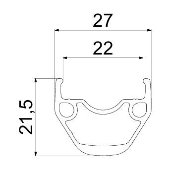 Rueda Trasera MAVIC ACCESS RG22 DISC (Center Lock) QR