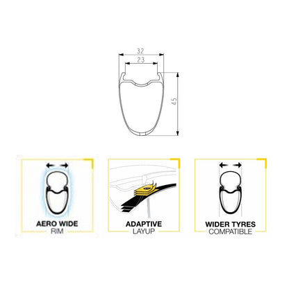 Rueda Trasera MAVIC COSMIC SL 45 DISC Tubeless Ready (Center Lock) 2025