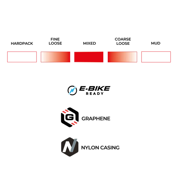 Neumático VITTORIA Mazza 29x2.4 Trail Graphene 2.0 Tubeless Ready Soft Negro/Beige