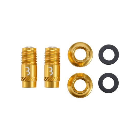 Puntas de válvula BBB CORE CAP Oro (x2)