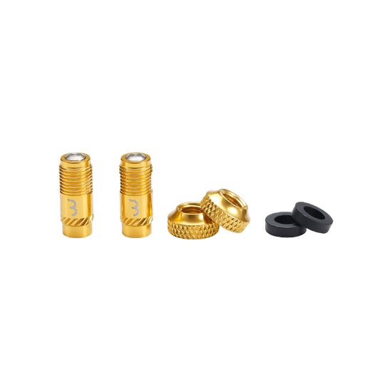 Puntas de válvula BBB CORE CAP Oro (x2)