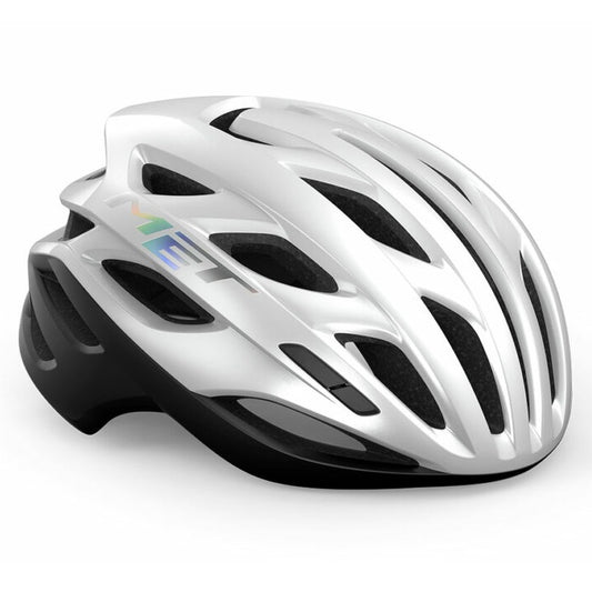 Casco de carretera MET ESTRO MIPS blanco holográfico mate/brillante