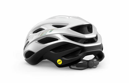 Casco de carretera MET ESTRO MIPS blanco holográfico mate/brillante