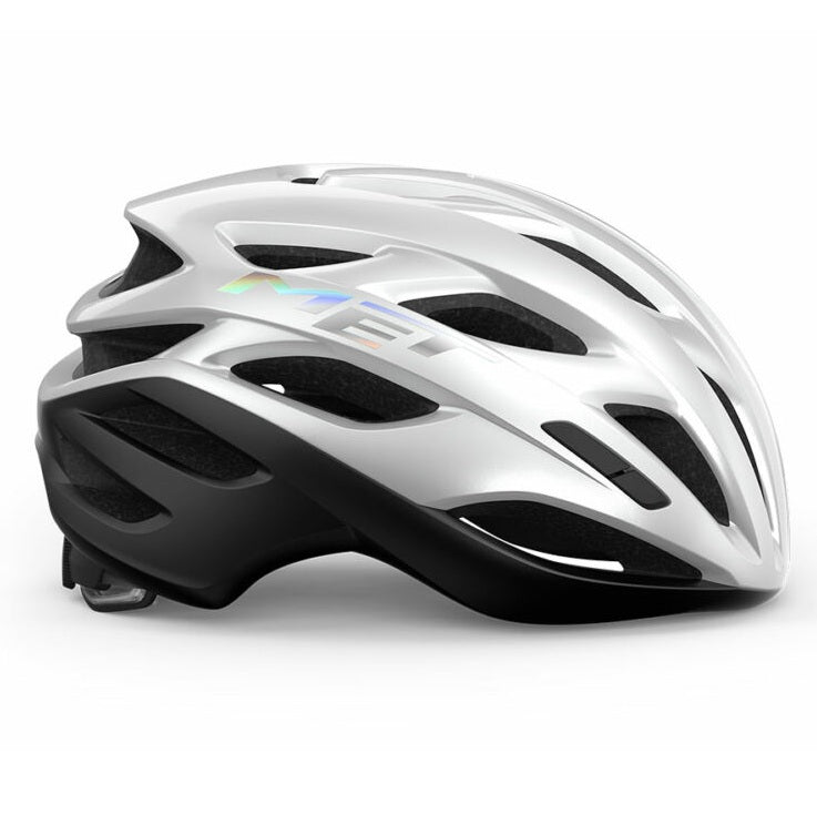 Casco de Carretera MET Estro Mips Blanco Holográfico Mate/Brillante