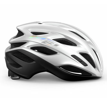 Casco de carretera MET ESTRO MIPS blanco holográfico mate/brillante