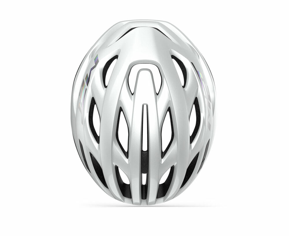 Casco de Carretera MET Estro Mips Blanco Holográfico Mate/Brillante