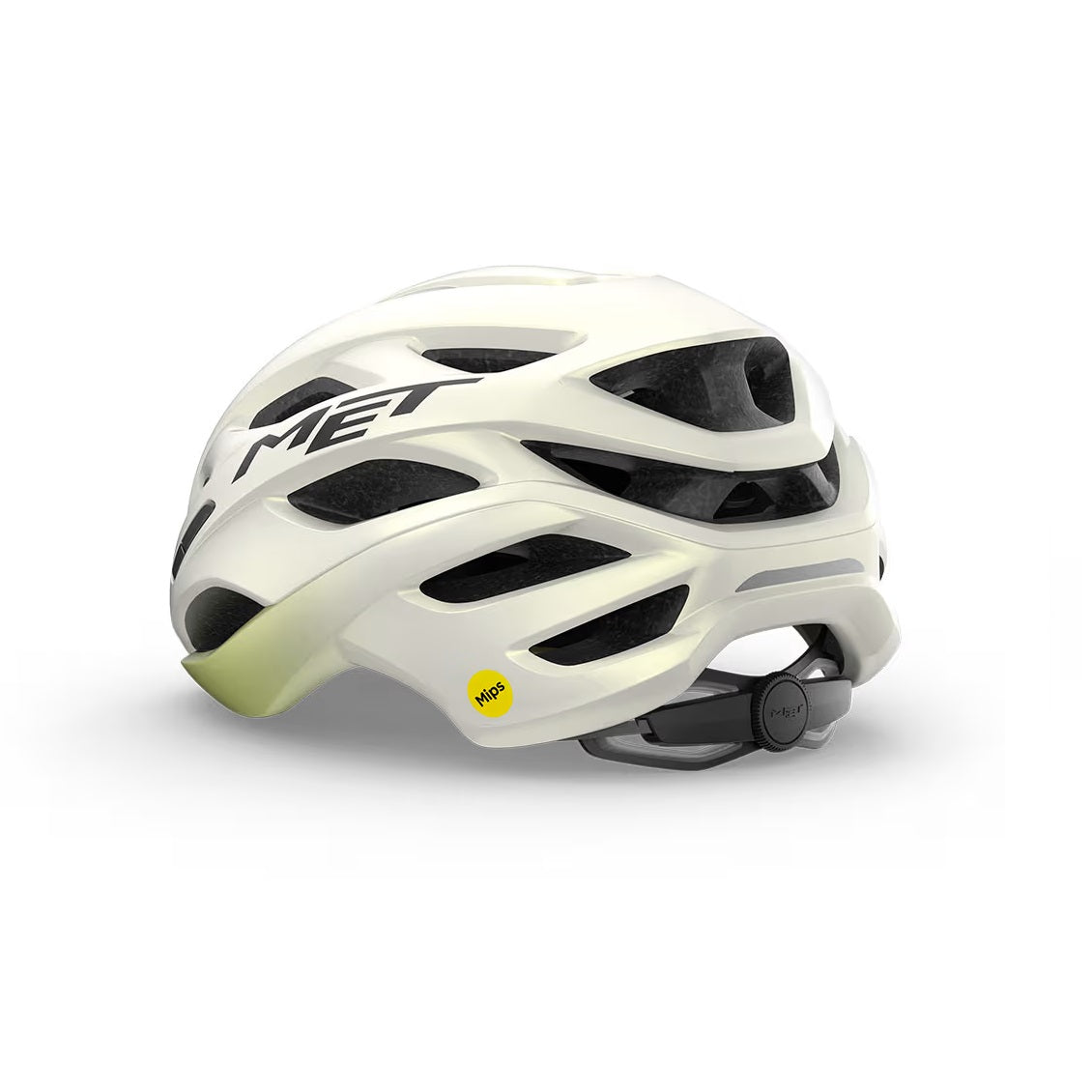 Casco de carretera MET ESTRO MIPS Blanco/Amarillo 2025