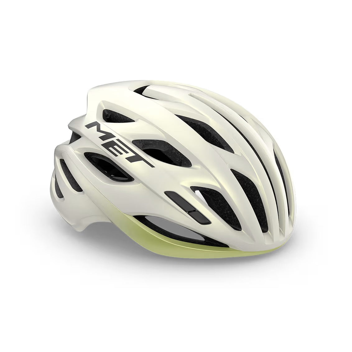 Casco de carretera MET ESTRO MIPS Blanco/Amarillo 2025