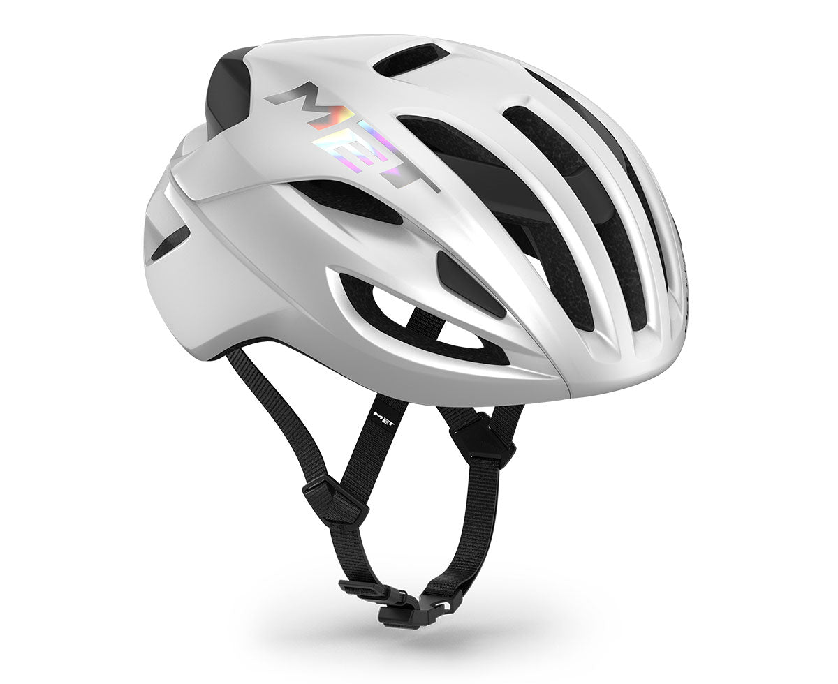 Casco de carretera MET RIVALE MIPS Blanco Brillante