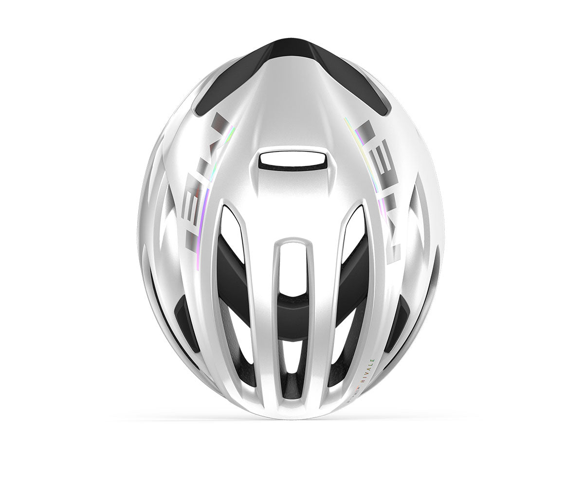 Casco de carretera MET RIVALE MIPS Blanco Brillante