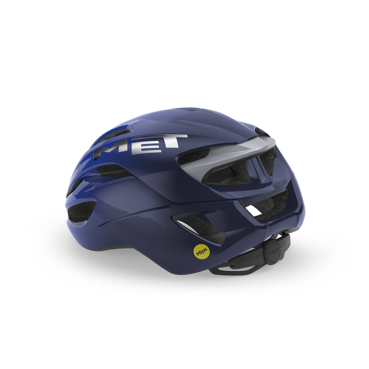 Casco de carretera MET RIVALE MIPS azul luminoso brillante