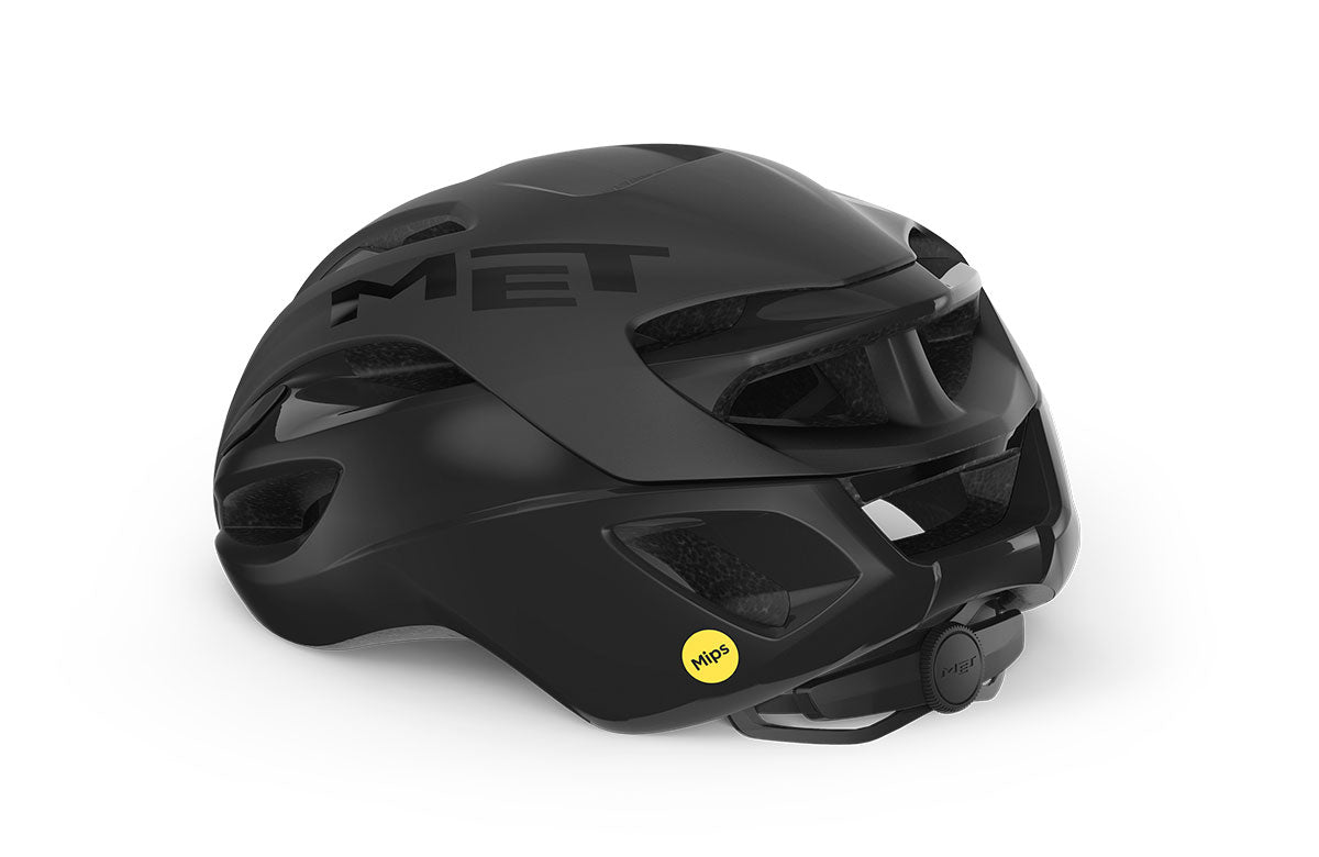 Casco de carretera MET RIVALE MIPS Negro Mate Brillante