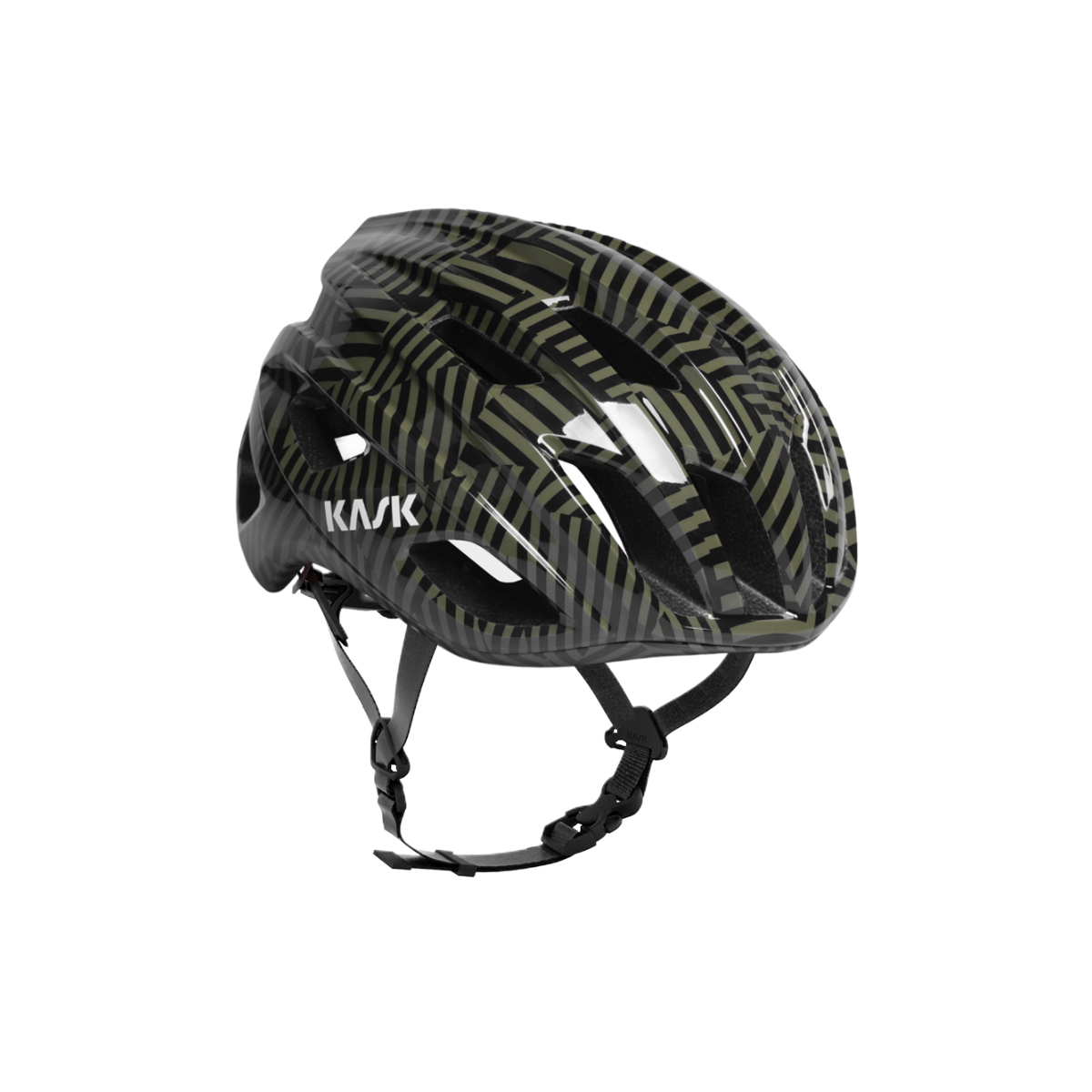 Casco de carretera KASK MOJITO CUBED CAMO Negro/Verde