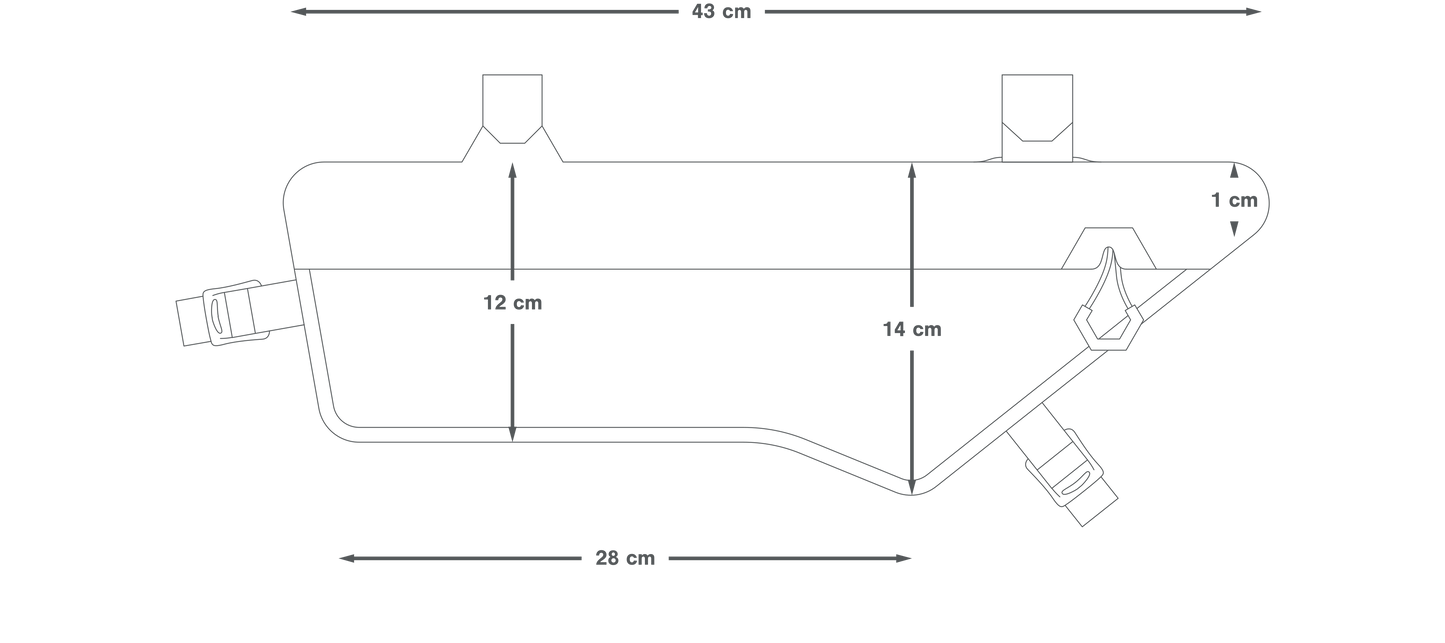 APIDURA EXPEDITION COMPACT FRAME PACK DRY 3 L Bolsa para cuadro Negro