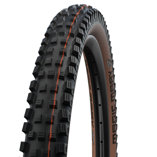 Neumático SCHWALBE MAGIC MARY 27.5x2.40 ADDIX SOFT SUPERGRAVITY Tubeless Ready Blando Negro/Marrón