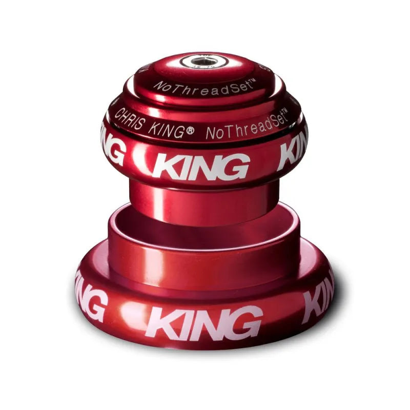 Juego de dirección externo CHRIS KING NOTHREADSET 1"1/8-1.5" EC34/EC44 Rojo