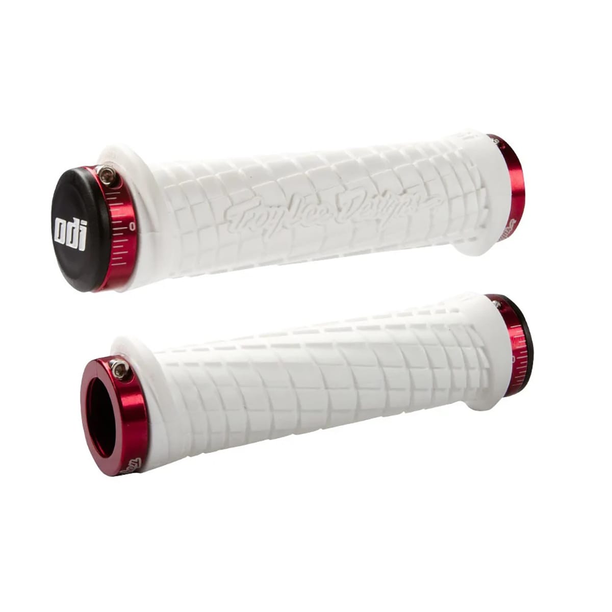 ODI TROY LEE DESIGNS Puños Lock-On 130 mm Blanco