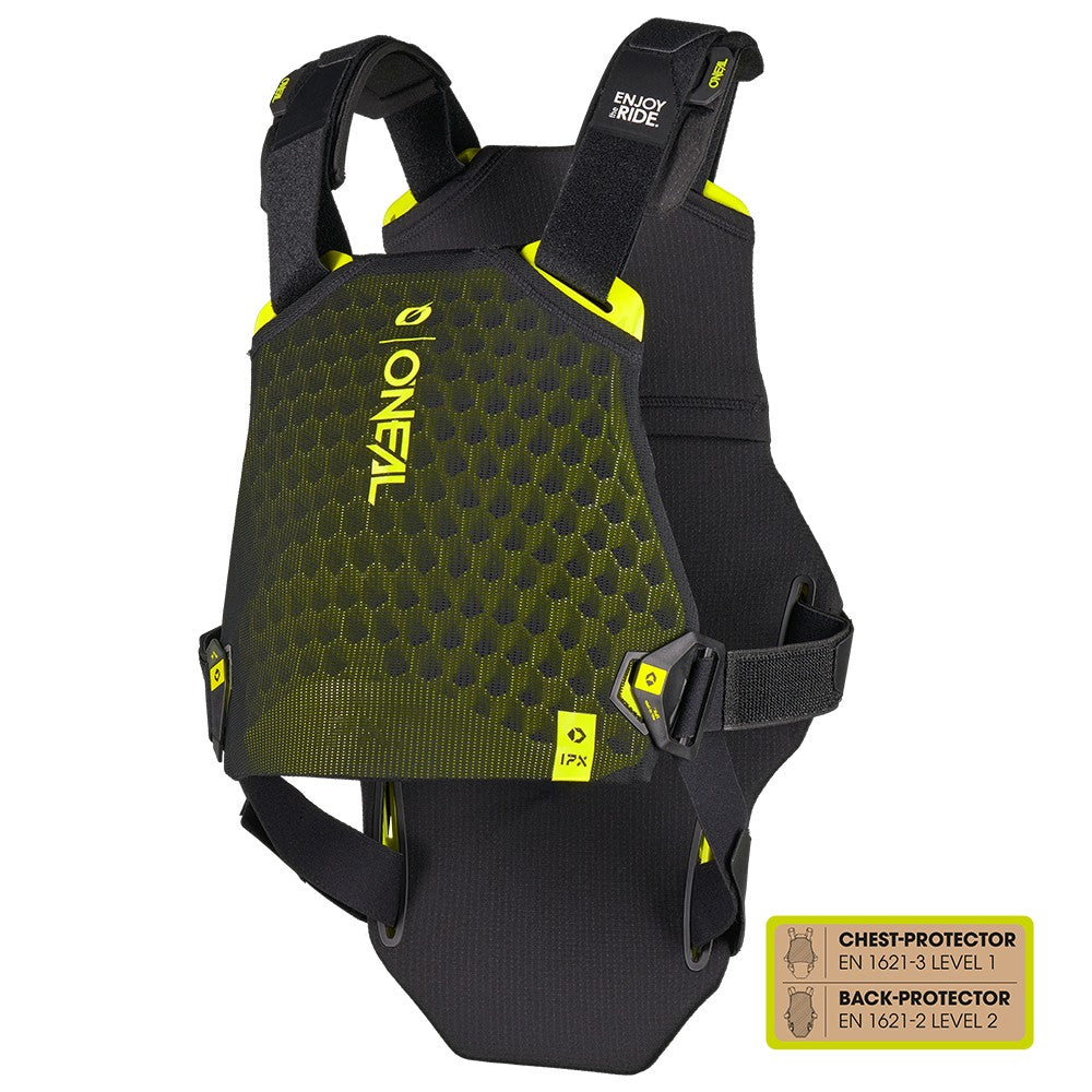 Peto O'NEAL DIRT FLX negro - vista frontal