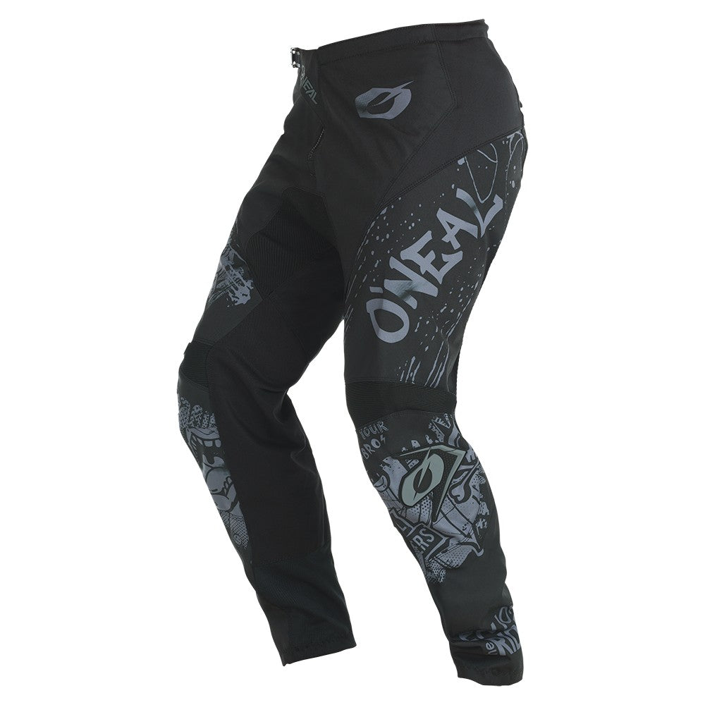 Pantalón O'NEAL ELEMENT RANCID negro/gris - vista frontal