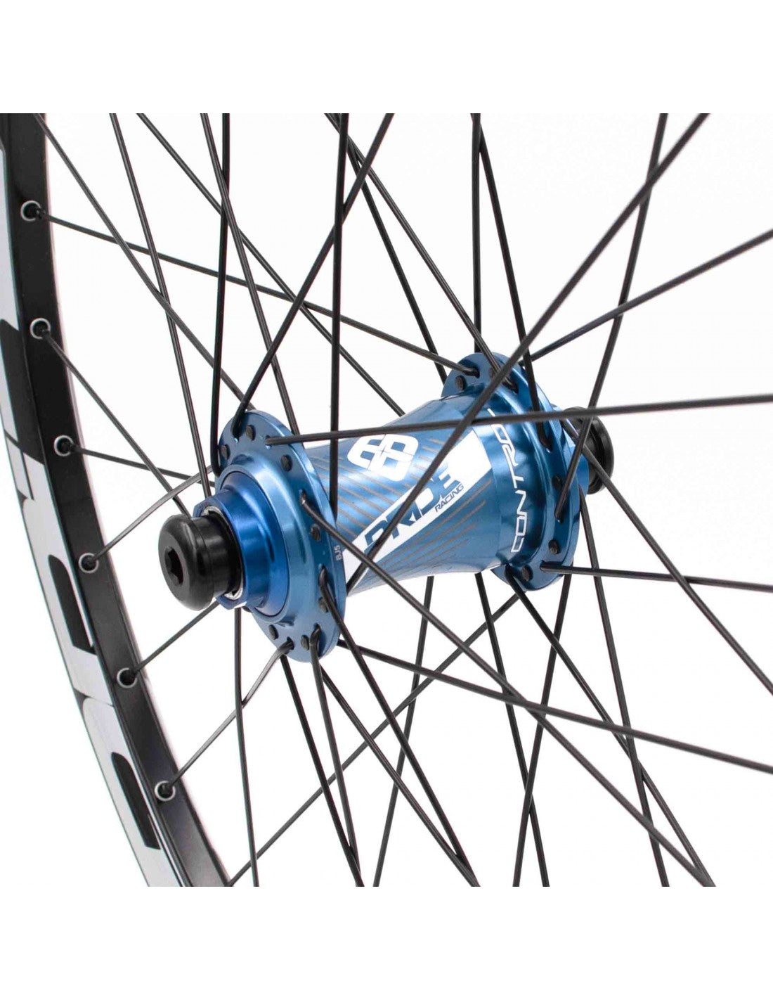 Par de Ruedas PRIDE 24" (507mm) Control V1 V-Brake/Disc Ejes 20/10mm Azul