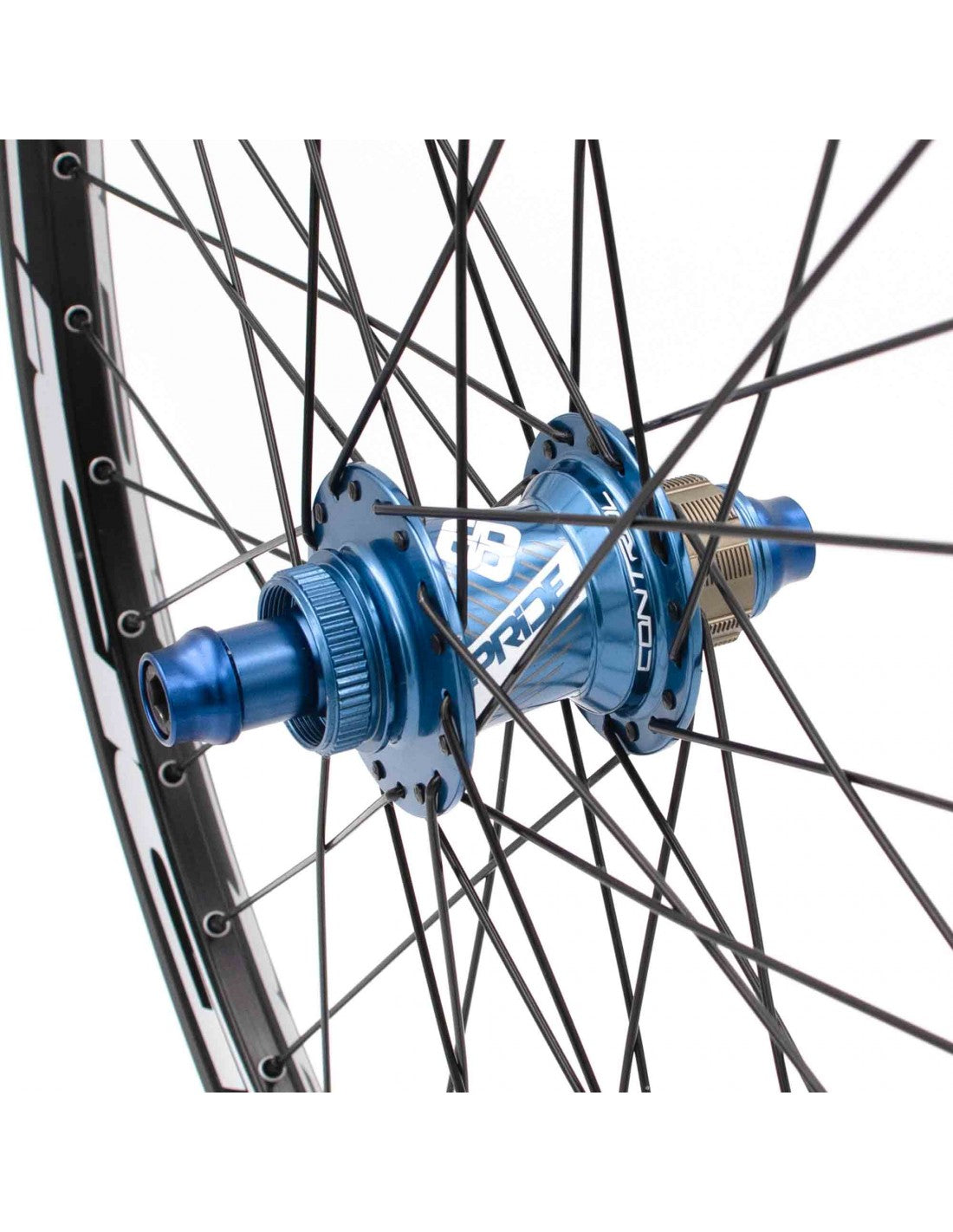 Par de Ruedas PRIDE 24" (507mm) Control V1 V-Brake/Disc Ejes 20/10mm Azul