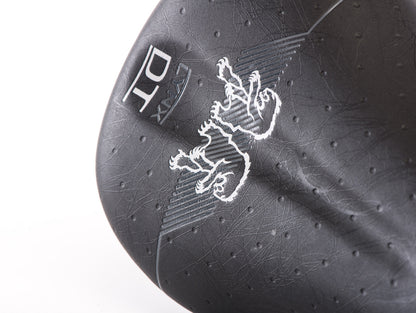 Sillín CHROMAG LYNX DT negro con raíles de CrMo — detalle del revestimiento Lynx DT