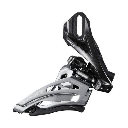Desviador delantero SHIMANO DEORE XT FD-M8020 2x11V de montaje directo — vista 1 sobre fondo blanco