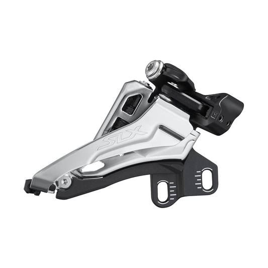 Desviador delantero SHIMANO SLX SIDE SWING FD-M7100-E 2x12V tipo E — vista 1 sobre fondo blanco