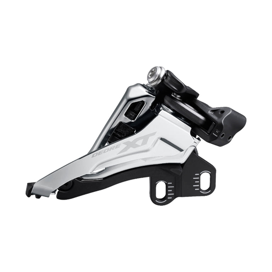 Desviador delantero SHIMANO XT FD-M8100-E 12V — vista 1 sobre fondo blanco