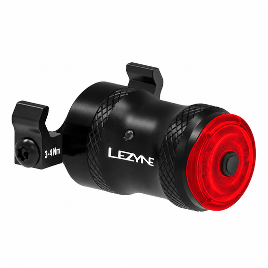 Luz trasera LEZYNE SADDLE Ai ALERT 250 — vista del producto sobre fondo blanco