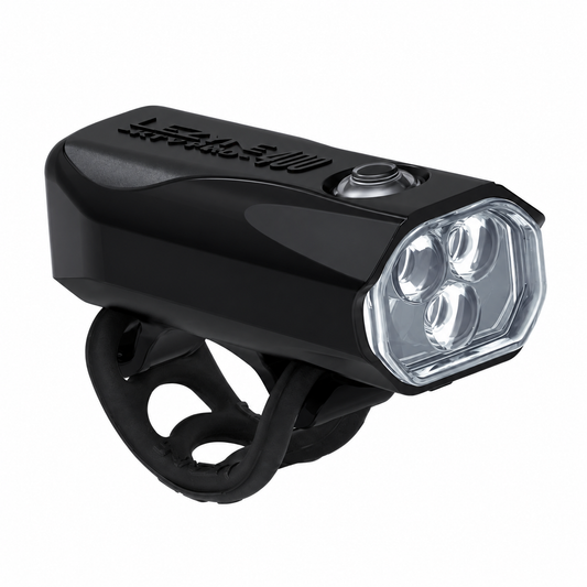 Luz delantera LEZYNE KTV DRIVE PRO 400+ — vista del producto sobre fondo blanco