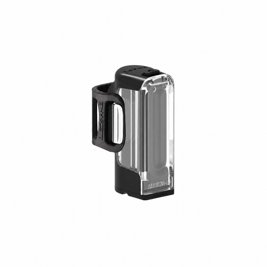 Luz delantera LEZYNE STRIP DRIVE negra — vista del producto sobre fondo blanco