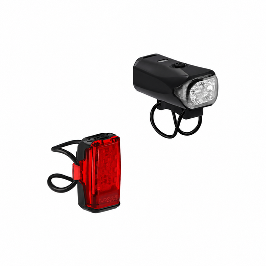 Luces delantera y trasera LEZYNE KTV DRIVE 300+ / KTV+ DRIVE — vista del producto sobre fondo blanco