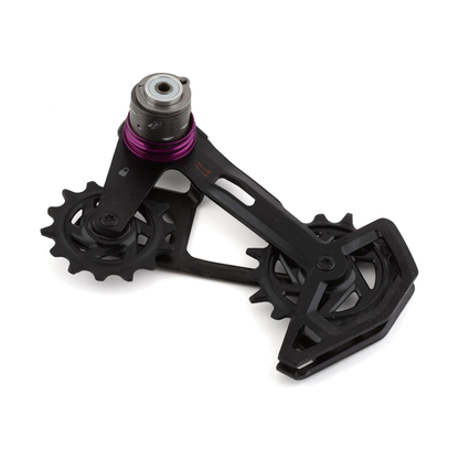 Caja de cambio trasero completa de 12 velocidades SRAM X0 T-TYPE EAGLE AXS — 11.7518.104.012 — foto de la pieza sobre fondo blanco