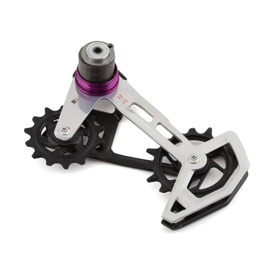 Caja de cambio trasero completa de 12 velocidades SRAM XX T-TYPE EAGLE AXS — 11.7518.104.011 — foto de la pieza sobre fondo blanco