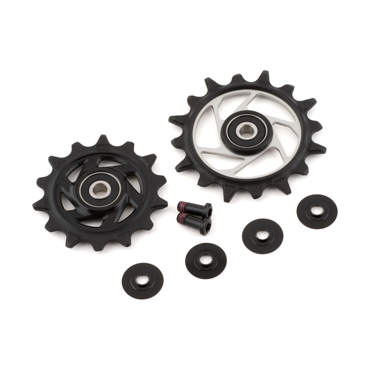 Roldanas de cambio trasero de 12 velocidades SRAM XX-SL T-TYPE EAGLE AXS / RED XPLR E1 — 11.7518.104.006 — foto de la pieza sobre fondo blanco