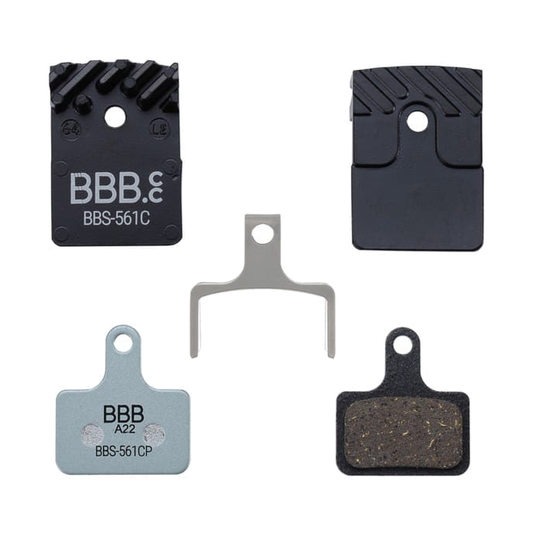 Pastillas de freno orgánicas BBB con aletas para Shimano R9270/R9170/R8170/R8700/R7070/GRX810 — vista principal