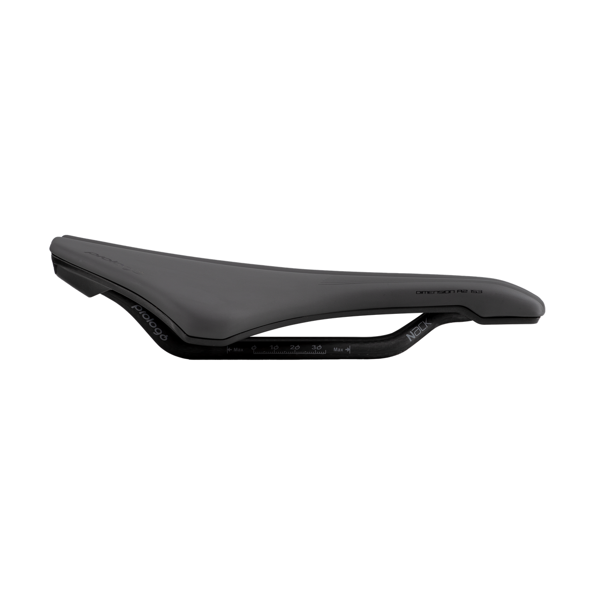 Sillín PROLOGO DIMENSION R2 AGX de 153 mm con raíles Nack, negro — vista adicional