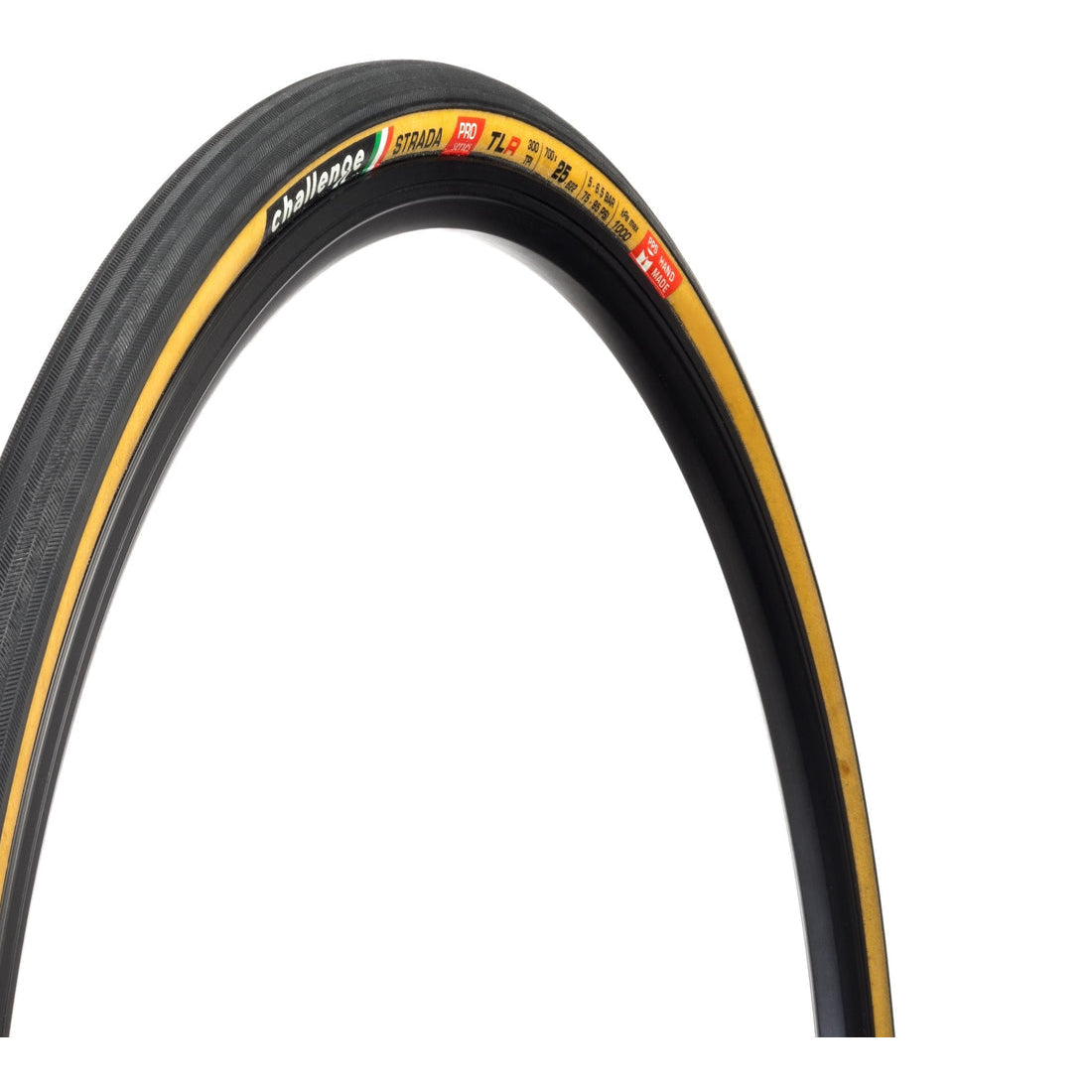Cubierta CHALLENGE OPEN STRADA 700c lista para tubeless beige