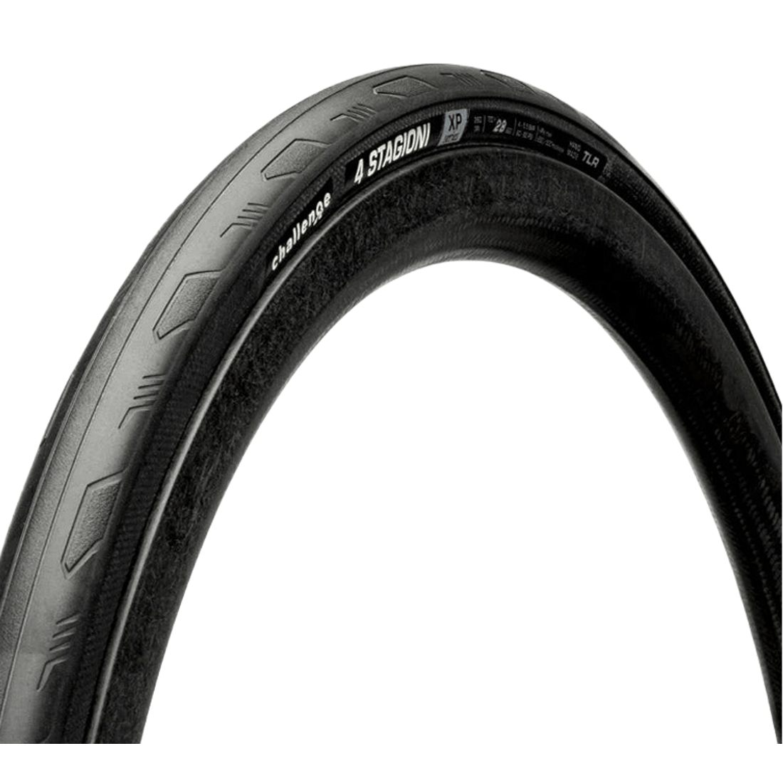 Cubierta CHALLENGE 4 STAGIONI XP 700c lista para tubeless negra