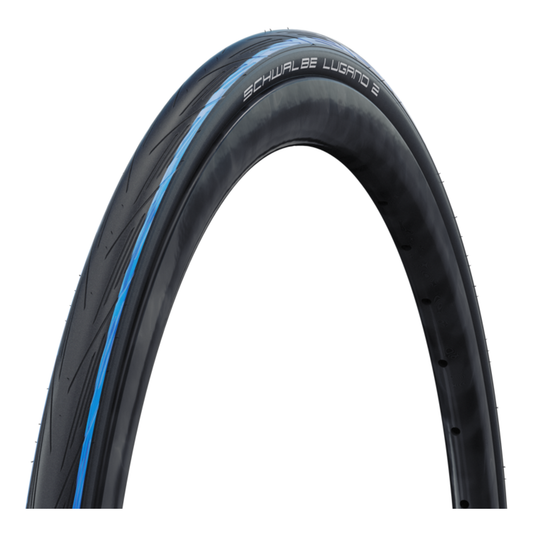 Cubierta SCHWALBE LUGANO II 700c K-Guard para cámara azul