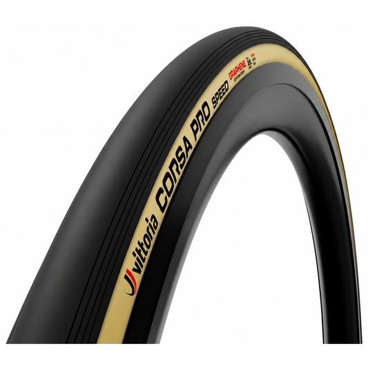 Cubierta VITTORIA CORSA PRO SPEED WIDE grafeno G2.0 700c plegable lista para tubeless beige