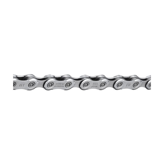 Cadena SHIMANO DEORE CN-M6100 de 12 velocidades con eslabón rápido, apta para bicicleta eléctrica — foto del producto sobre fondo blanco