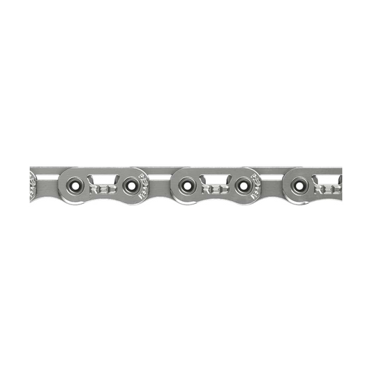 Cadena de 12/13 velocidades SRAM RED AXS E1 Flattop plateada — foto del producto sobre fondo blanco