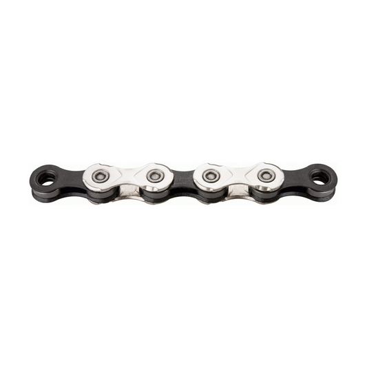 Cadena KMC X11 de 11 velocidades, plateada/negra — foto del producto sobre fondo blanco