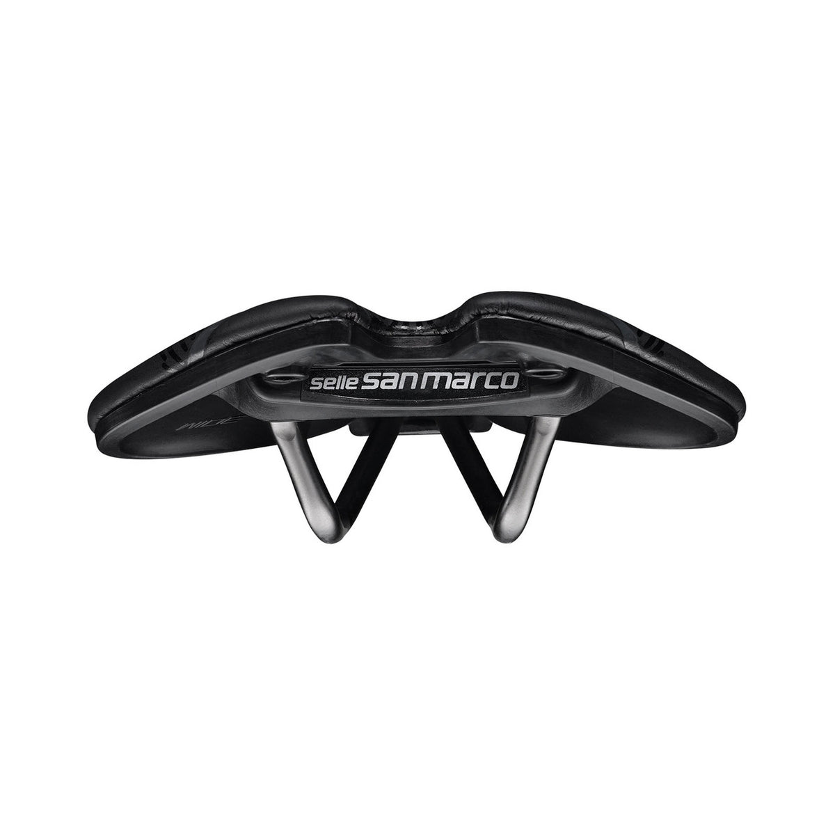 Sillín SAN MARCO ASPIDE SHORT OPEN-FIT RACING L3, 155 mm de ancho, raíles de acero Xsilite, negro — vista adicional